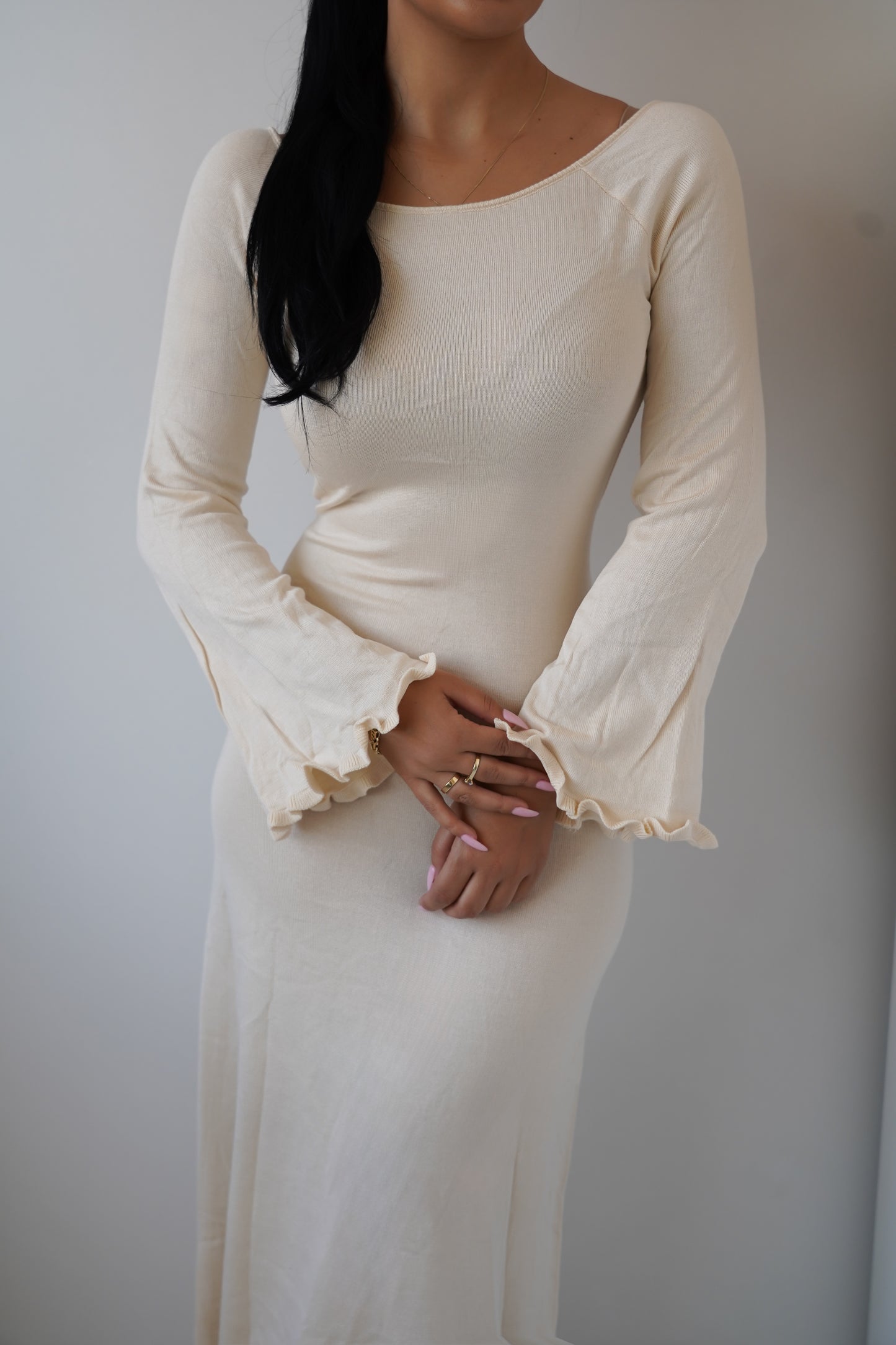 long dress beige