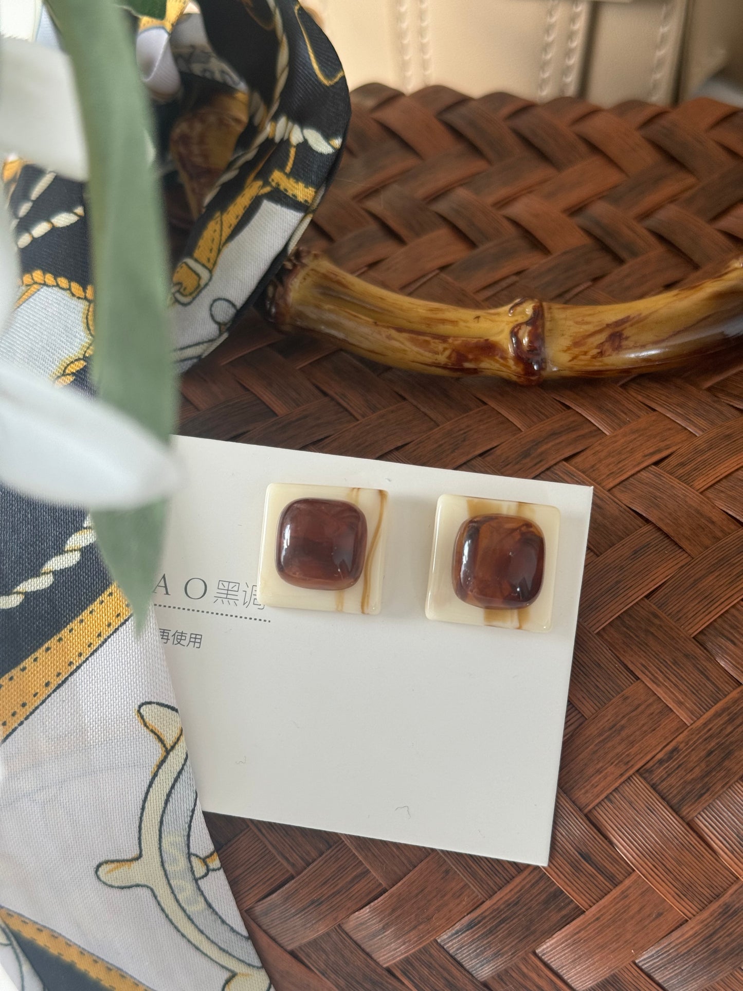 Brown Earrings