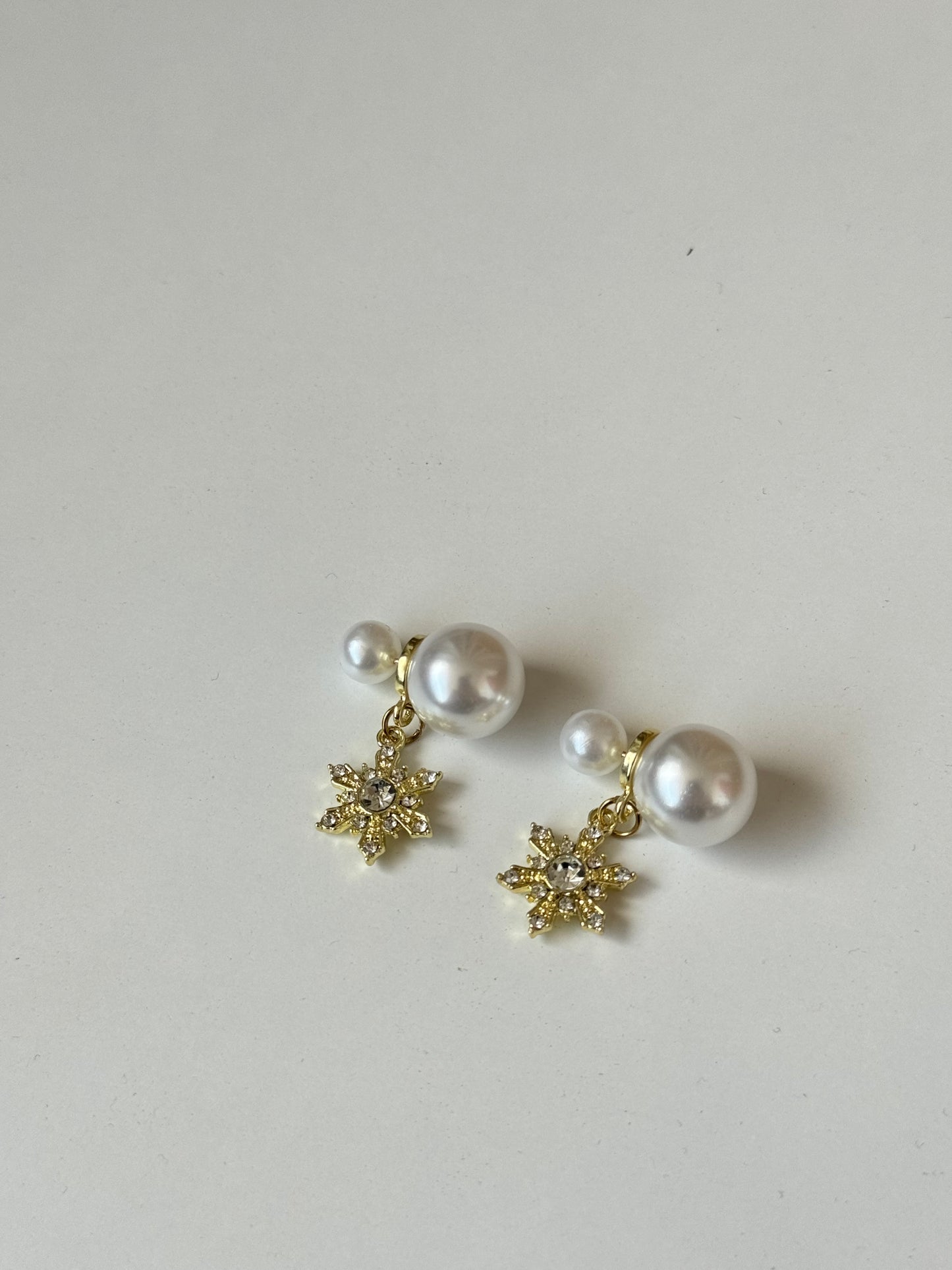 Earrings Gold & Pearl Style 25