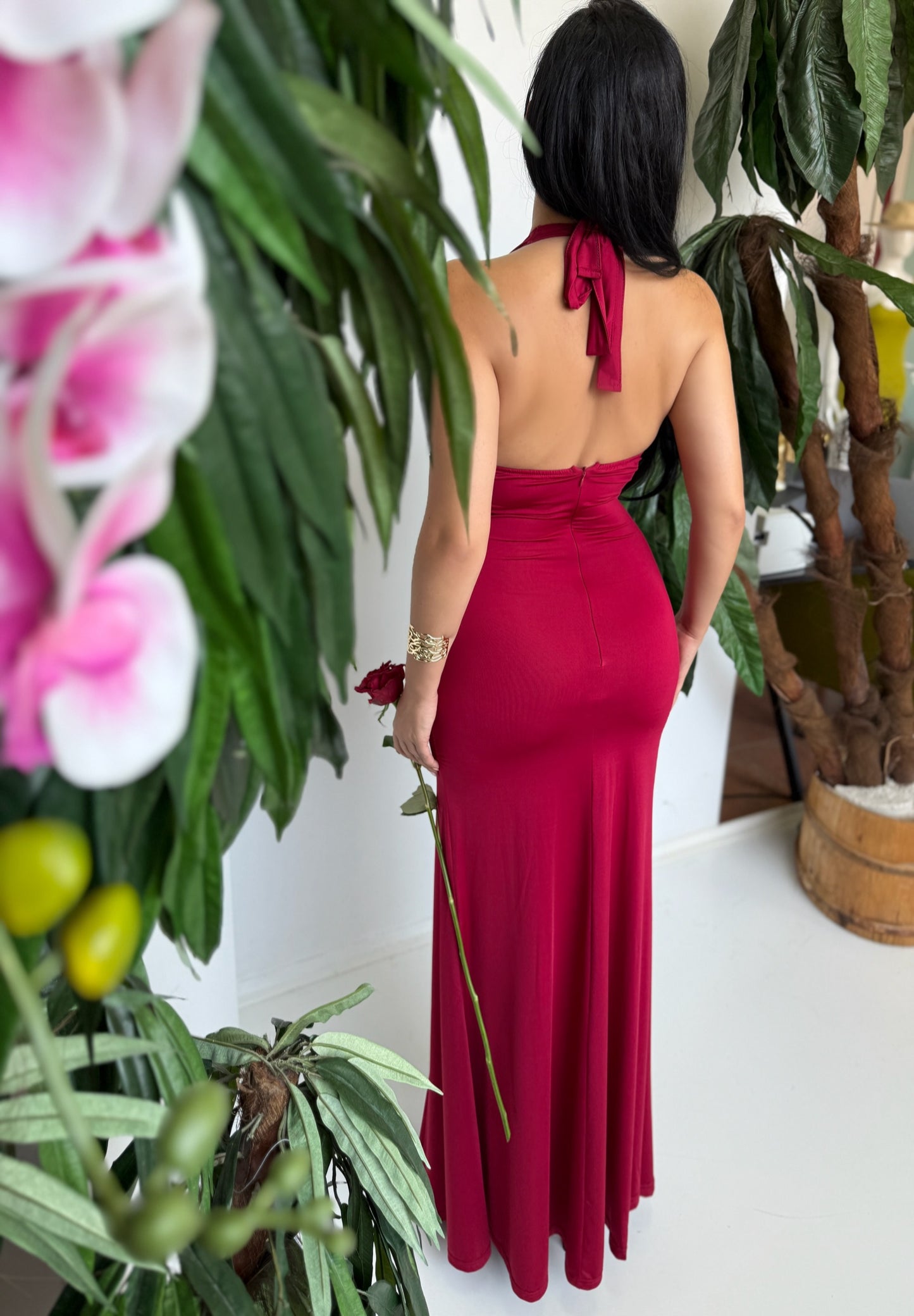 Red Rose” Dress – Feminine Fire in Every Step