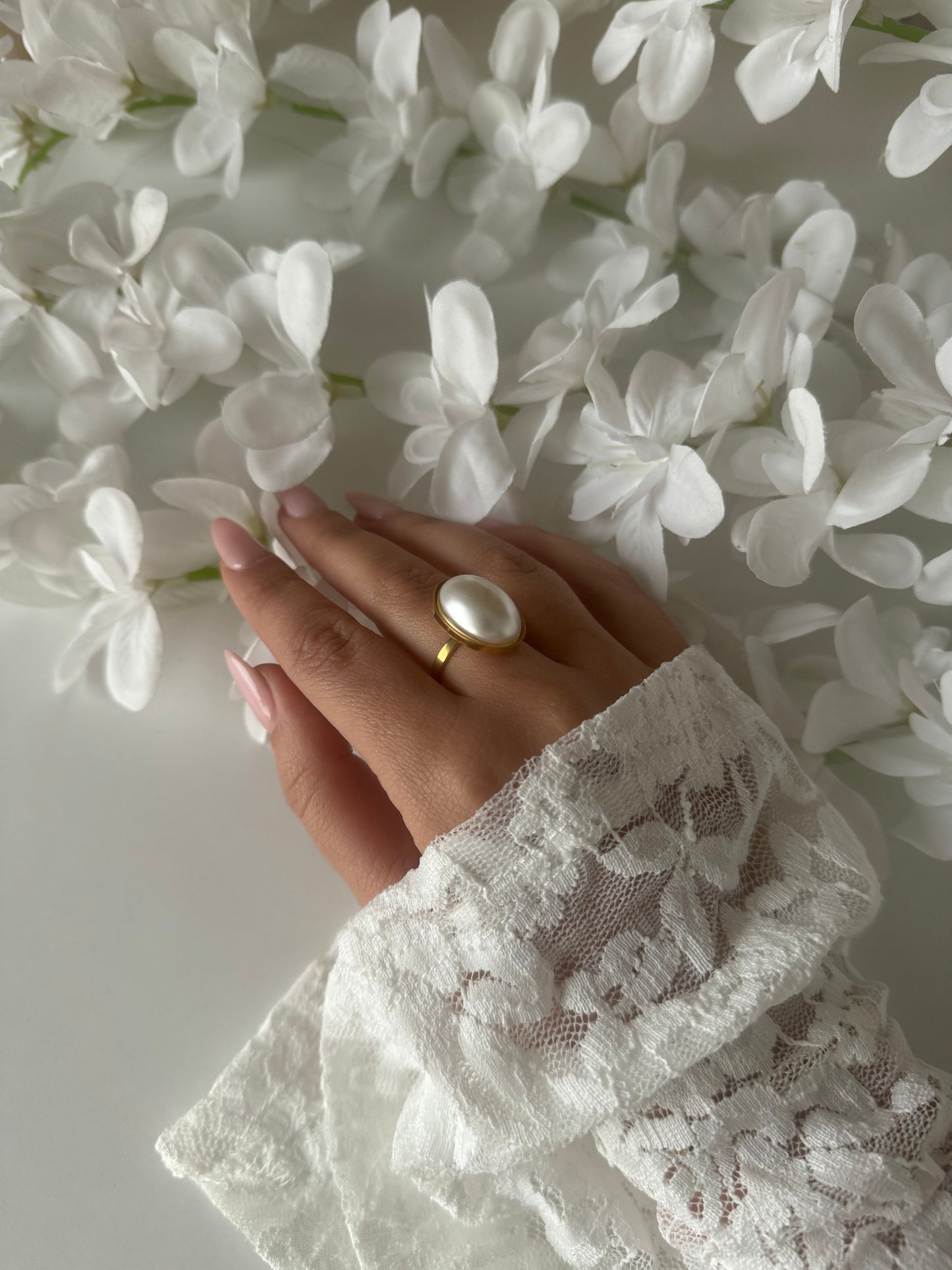Wedding Ring Pearl