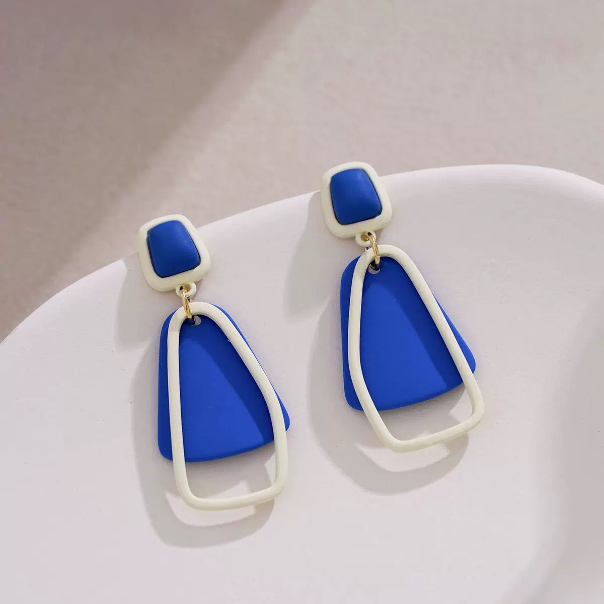 Navy Blue Earrings