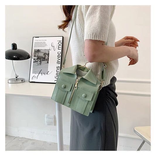 Introducing our Beige Jacket-Style Handbag