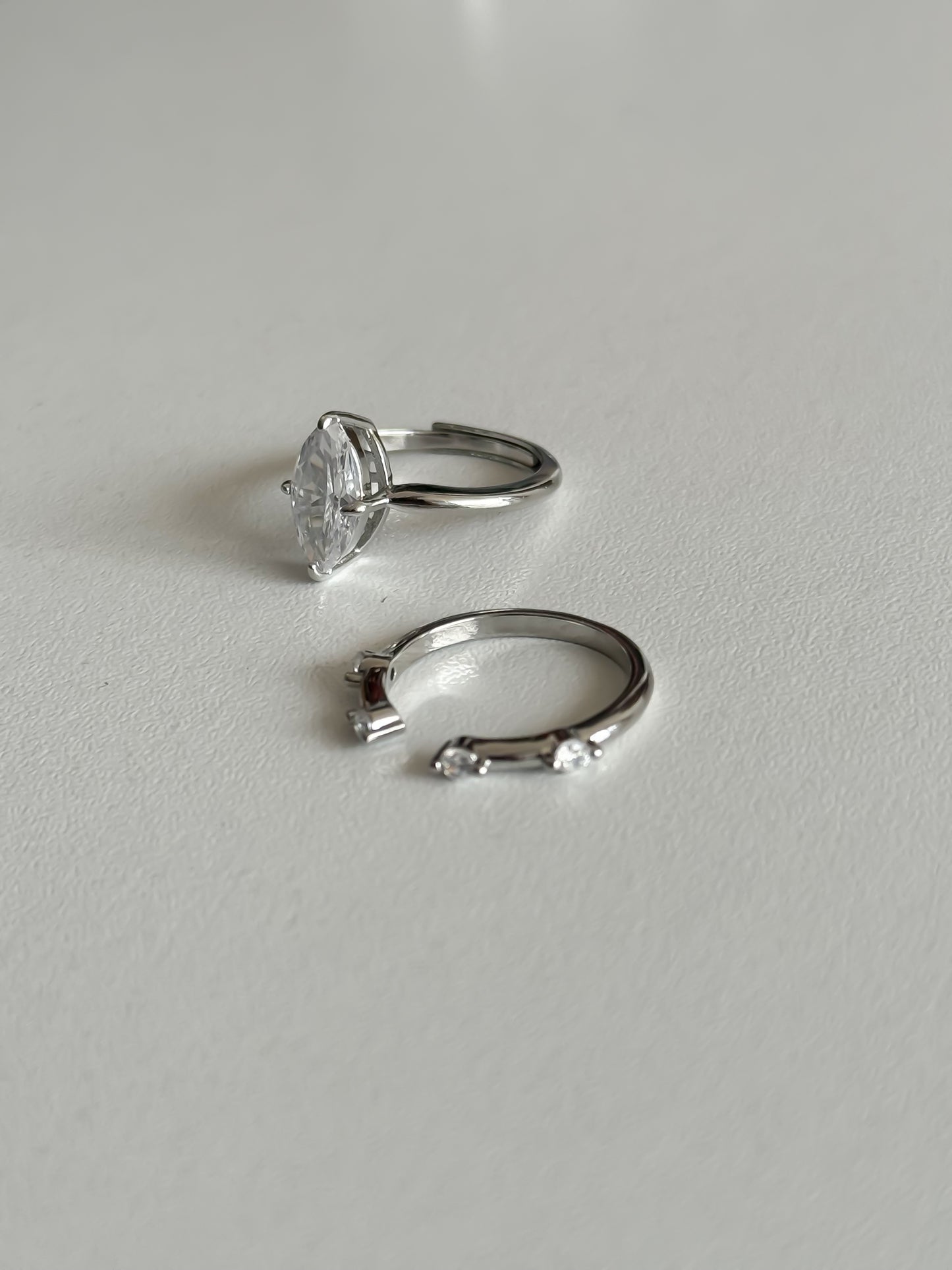 Elegant Stainless Steel Ring Set