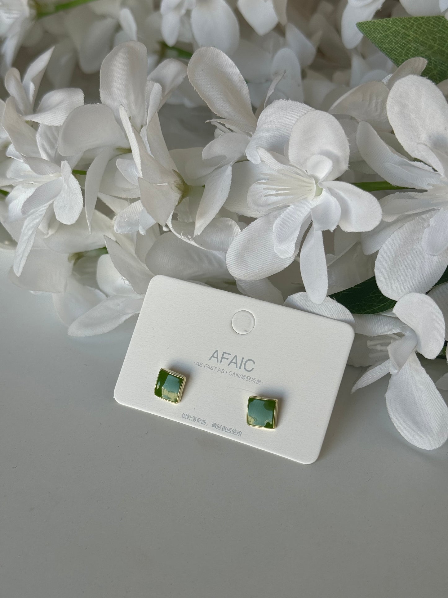 Green & Purple Earrings