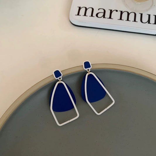 Navy Blue Earrings