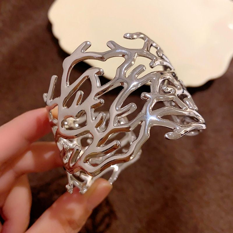 Steel Coral Elegance Bracelet
