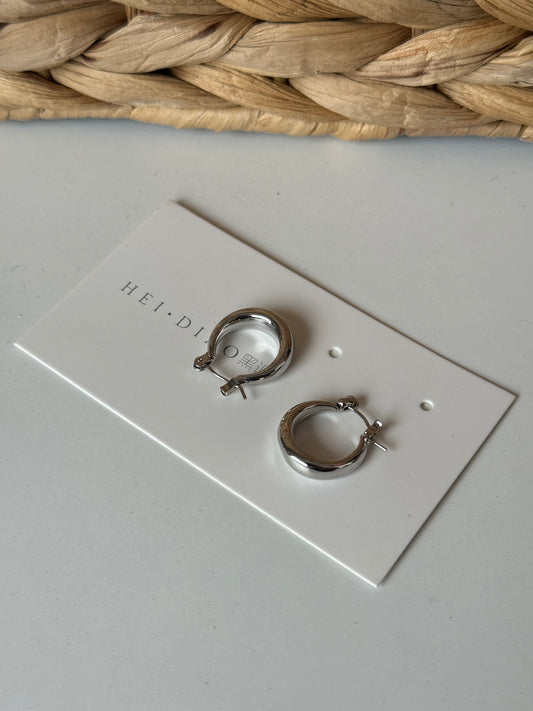 Simple Earrings Silver