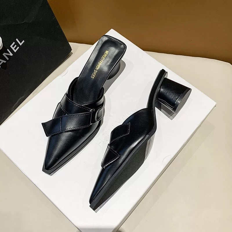 French Style Black Elegant Shoes